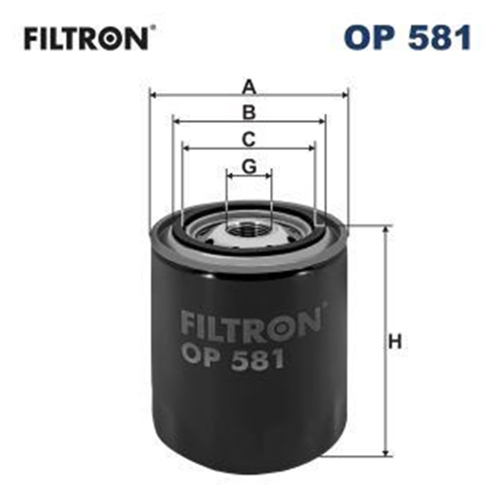 FILTRON 581 - Yag Filtresi - Japon Sunny (b13, N14) : Primera (p11) 1.6 96-99 : Terrano (r20) 2.4 93-06