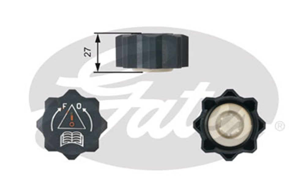 GATES RC210 - Radyatör Yedek Su Depo Kapagi - Fiat Scudo/c8/ Jumpy I/expert I