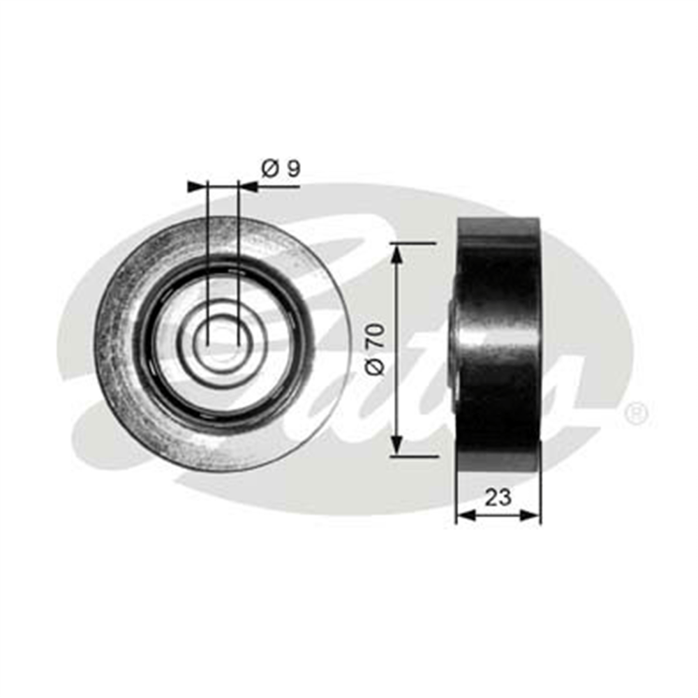 GATES T36297 - V Kayis Gergi Rulmani - Bmw E46-e38-e39-x5 E53
