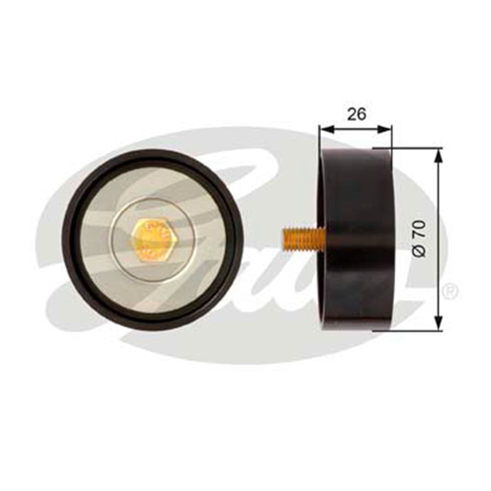 GATES T36307 - V Kayis Gergi Rulmani - Kore Sonata/santafe/ix35/sorento/sportage/optima