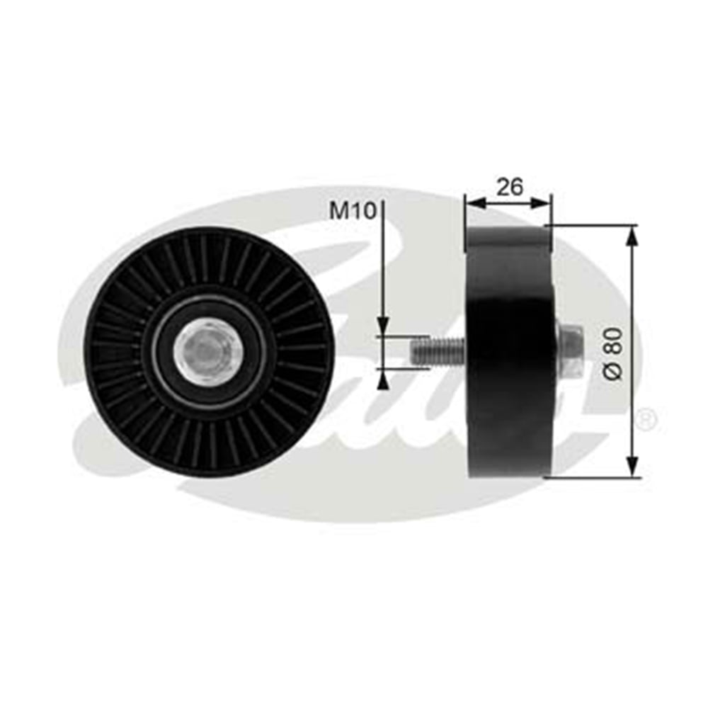 GATES T36369 - V Kayis Gergi Rulmani - Bmw E81-e82-e87-e88-e90-e91-e92-e93-e60-e61-e63-e64-e65-e66-x3 E83-x5 E70