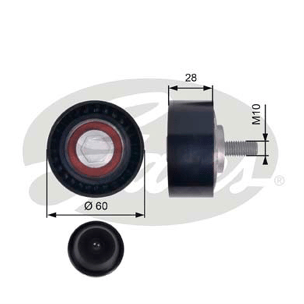 GATES T36384 - V Kayis Gergi Rulmani - Vw Touareg