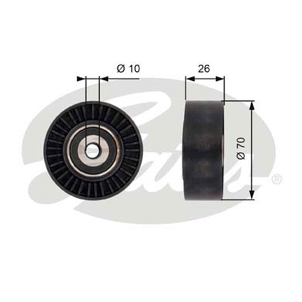 GATES T36393 - V Kayis Gergi Rulmani - Bmw Freelander 2/mondeo