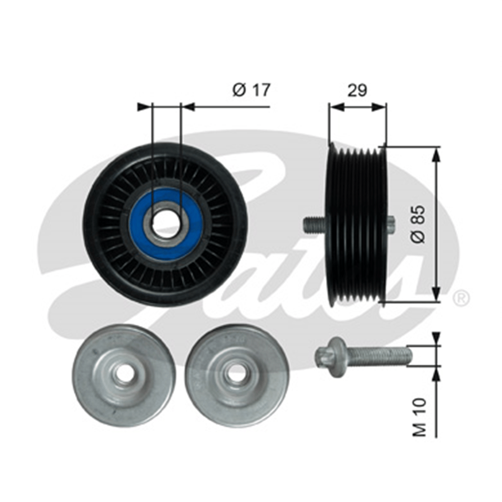 GATES T36765 - V Kayis Gergi Rulmani - Mercedes 212-218-213-222-166-x204