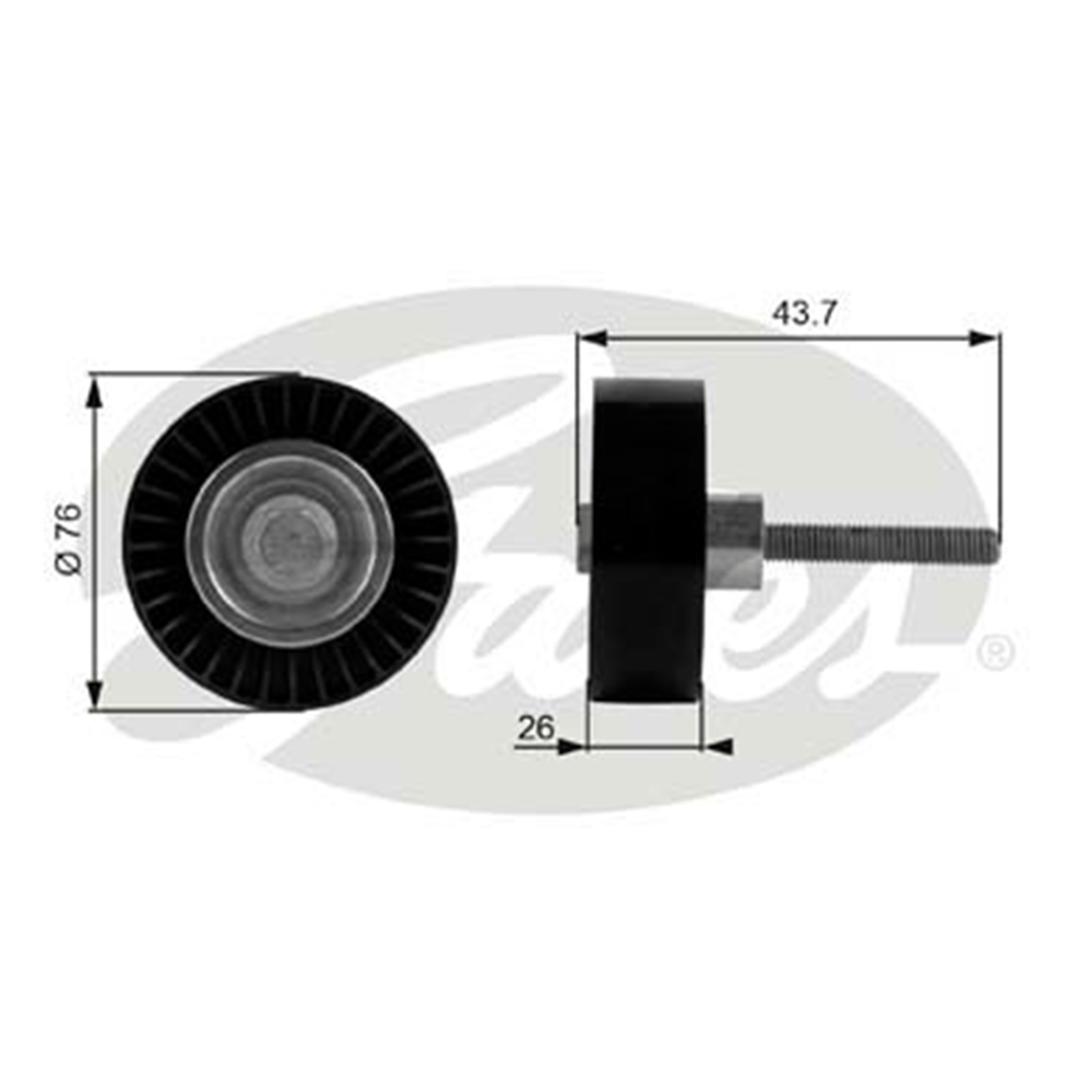 GATES T38054 - V Kayis Gergi Rulmani - Vw Golf5-golf6-passat-a3-leon