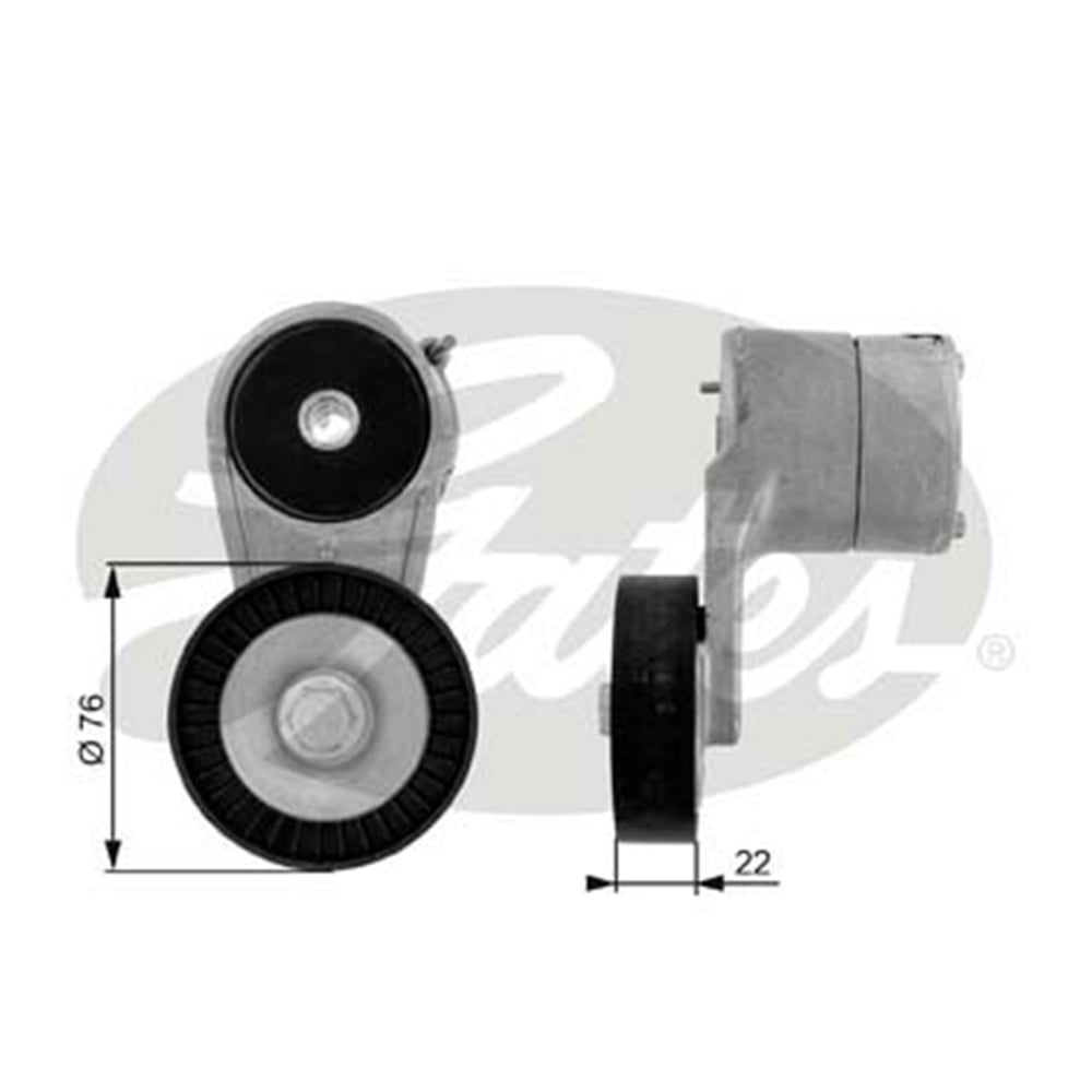 GATES T38212 - V Kayis Gergi Rulmani - Opel Astra G Corsa C Vectra C