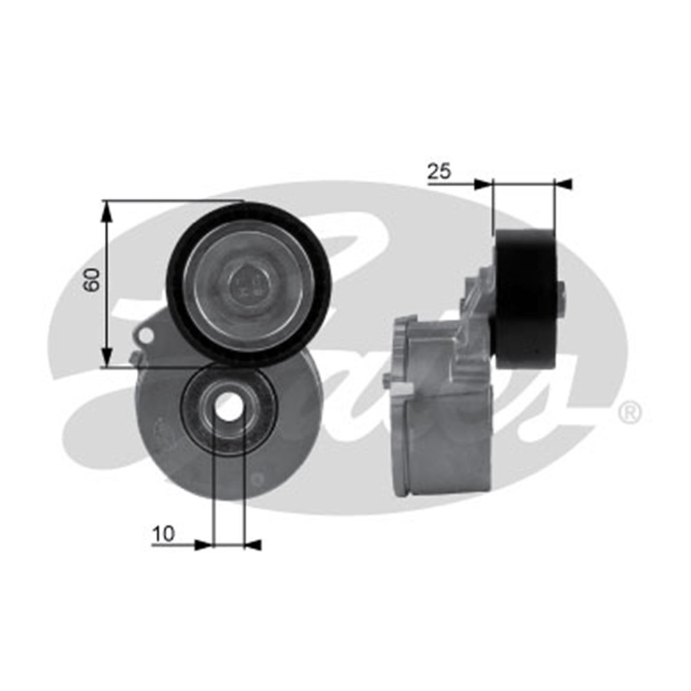 GATES T38236 - V Kayis Gergi Rulmani - Psa Partner / Berlingo
