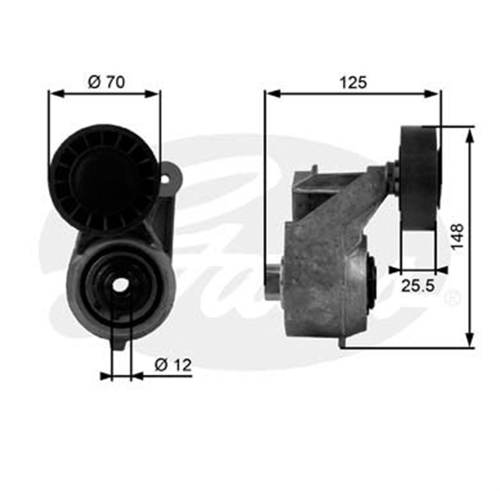 GATES T38263 - V Kayis Gergisi Komple - Mercedes W124-126-129-140