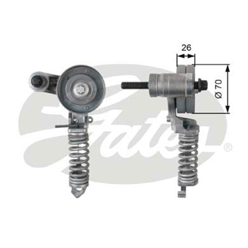 GATES T38344 - V Kayis Gergi Rulmani - Opel Astra G-h Corsa B-c-d