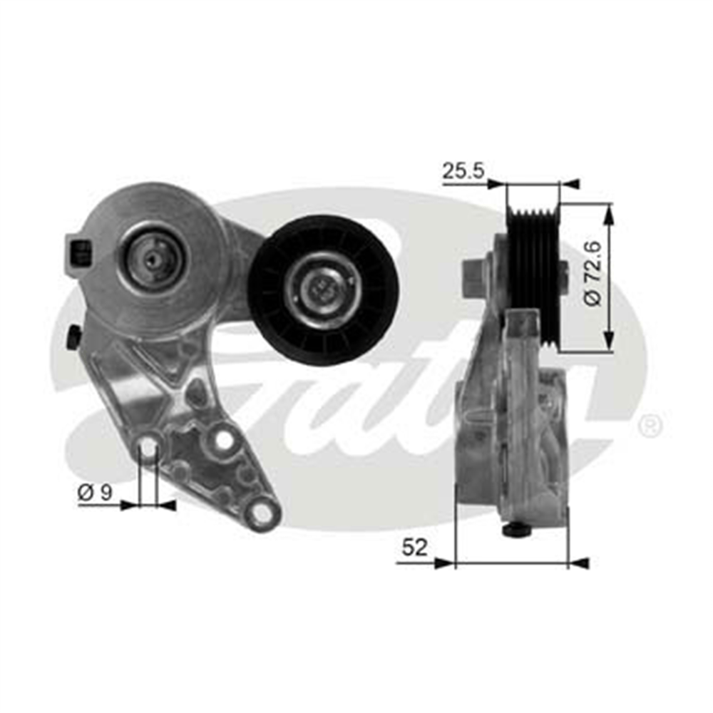GATES T38377 - V Kayis Gergi Rulmani - Vw Golf4-bora