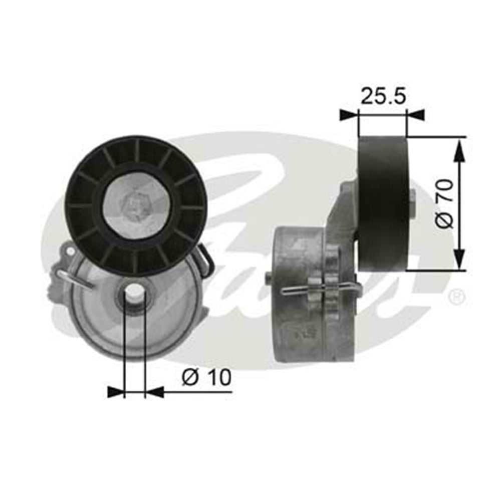 GATES T38392 - V Kayis Gergi Rulmani - Psa Focus/c-max/406/607/partner