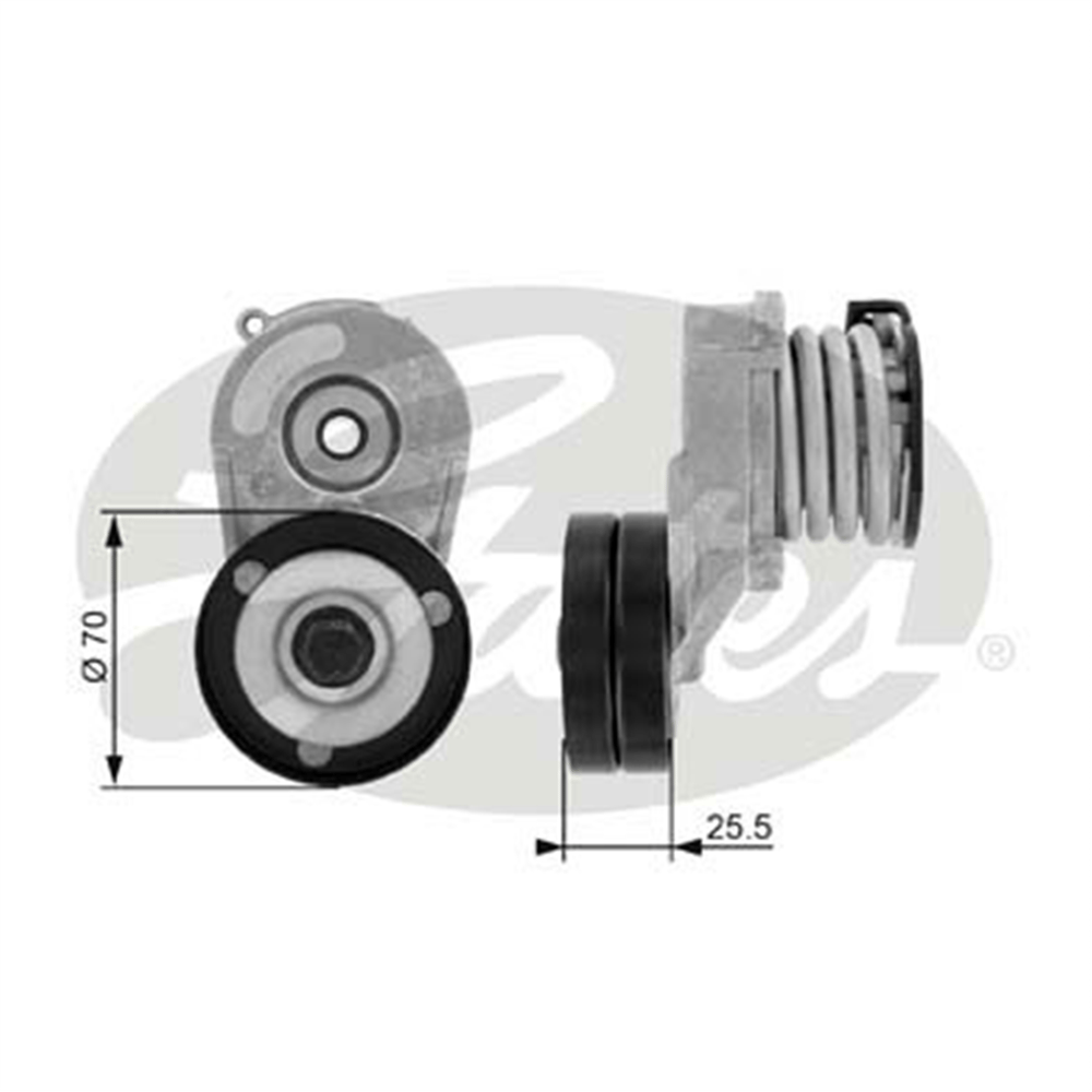 GATES T38432 - V Kayis Gergi Rulmani - Opel Corsa C Astra G Meriva A