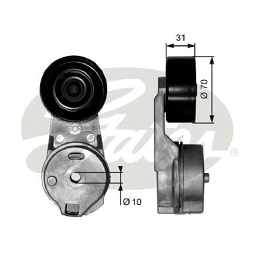 GATES T39065 - V Kayis Gergi Rulmani - Vw Lt