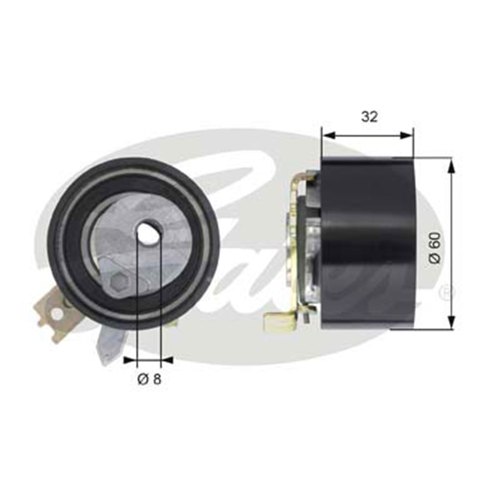 GATES T43014 - Eksantrik Gergi Rulmani - Renault Clio/kango/megan/logan/micra/note/qashqai