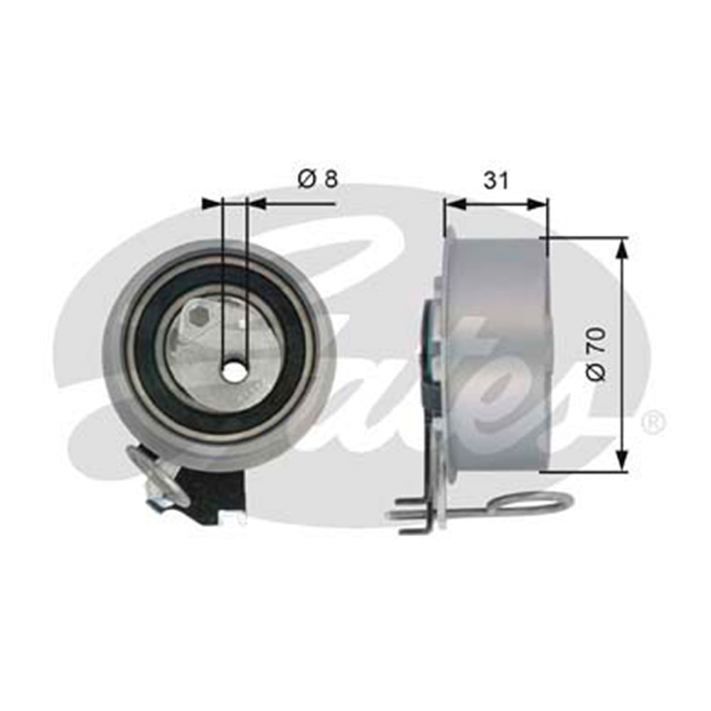 GATES T43135 - Eksantrik Gergi Rulmani - Kore I30/elantra/matrix/coupe/tucson