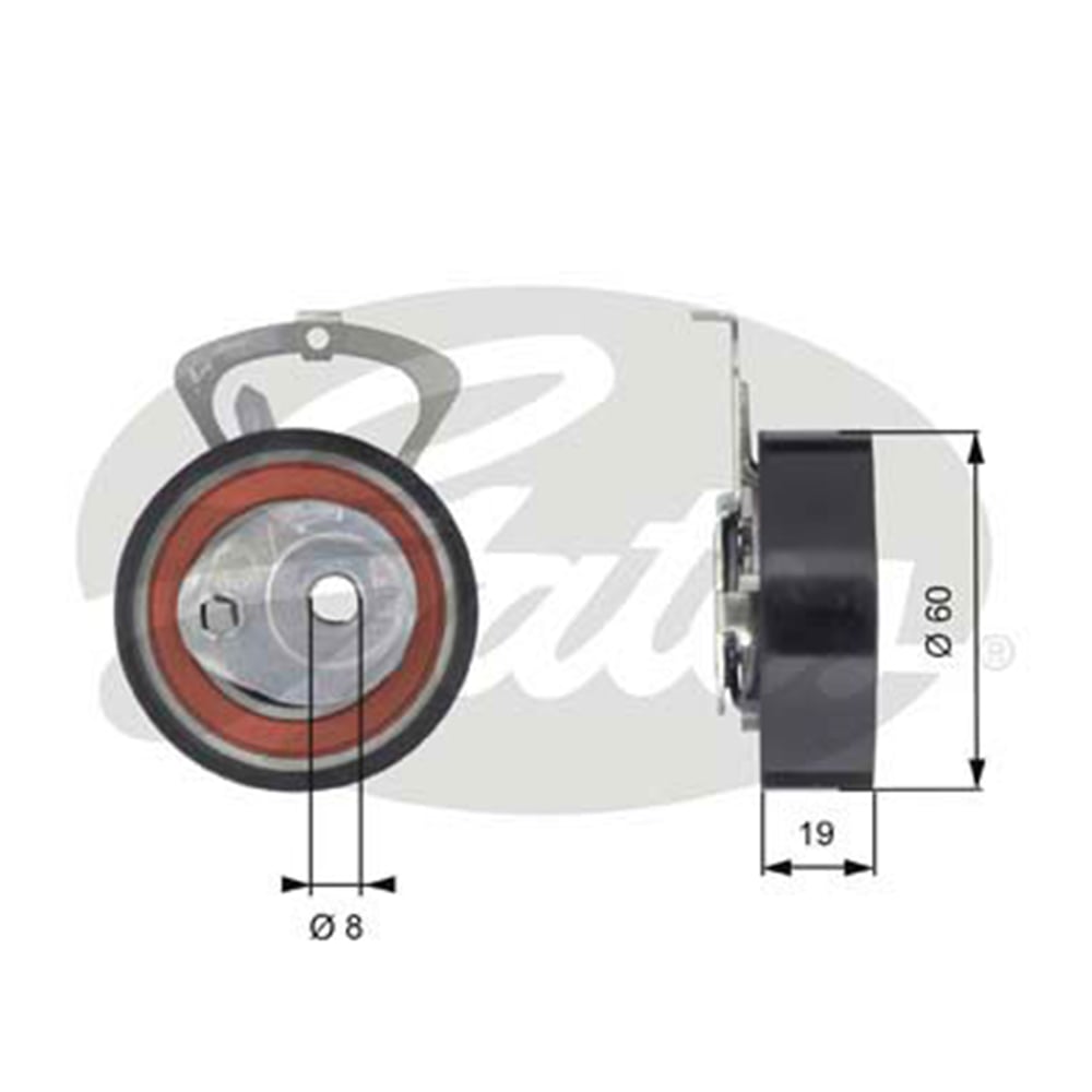 GATES T43140 - Eksantrik Gergi Rulmani - Vw Polo-golf4-cordoba-fabia