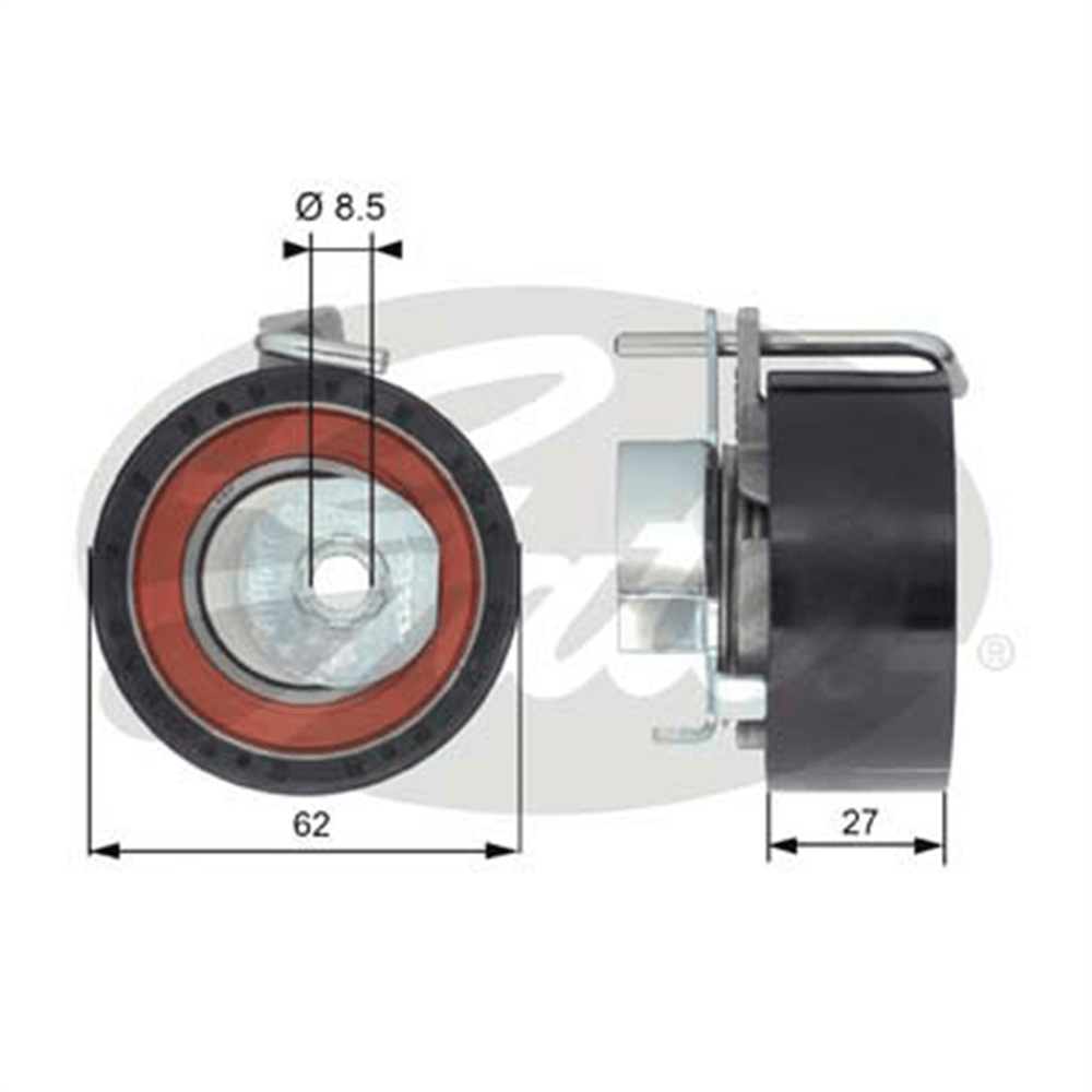 GATES T43171 - Eksantrik Gergi Rulmani - Ford Focus