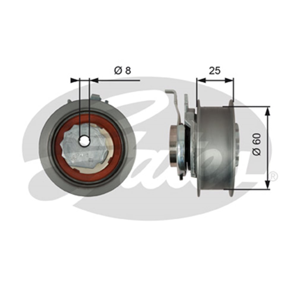 GATES T43247 - Eksantrik Gergi Rulmani - Vw Golf7-a3-leon