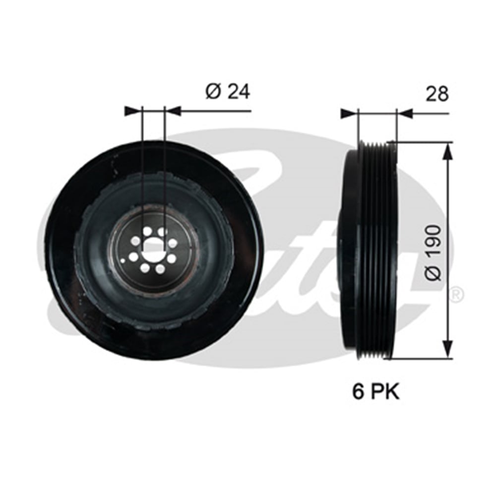 GATES TVD1133 - Krank Kasnagi - Vw Touareg-q7-a6