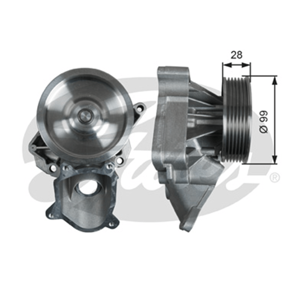 GATES WP0125 - Devirdaim - Bmw E87-e90-e91-e92-e93-e60-e61-e63-e64-x3 E83 Lci-x5 E70-x6 E71