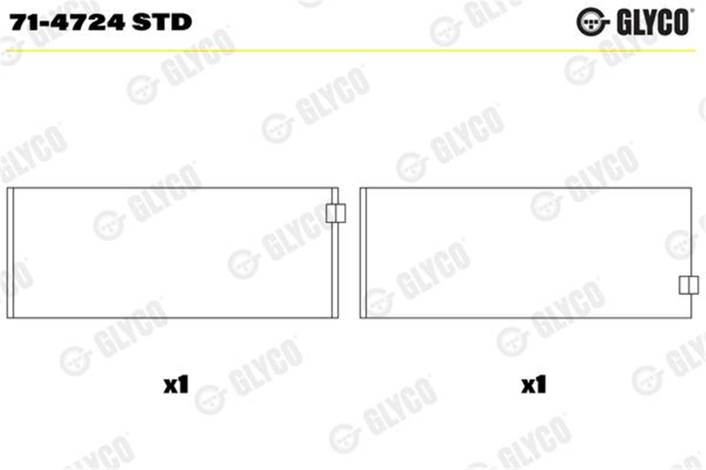 GLYCO STD - Kol Yatak - Mercedes W204-212 Sprt.vito