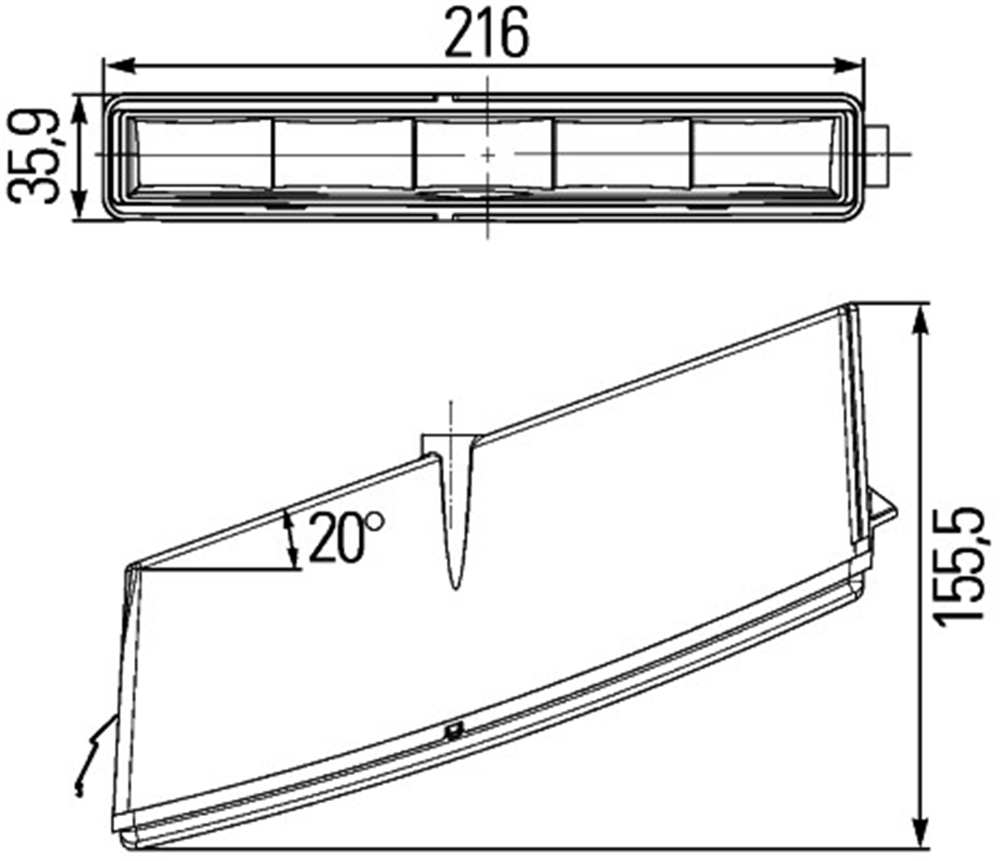 HELLA 043-031 - Gündüz Fari - Uni Daf / Iveco