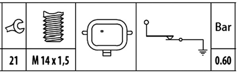 HELLA 259-401 - Yag Basinç Müsürü - Mercedes 117-176-246-415 Jitan