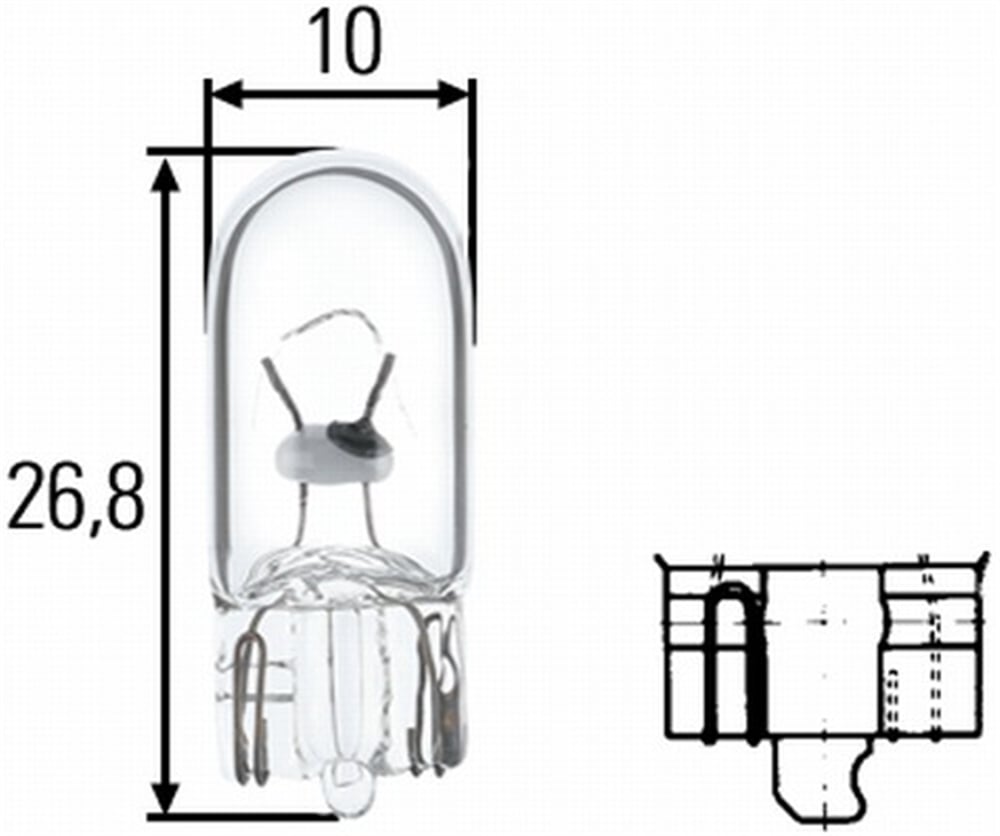 HELLA 594-241 - Ampul - Av Vario Damperli Araç 612 D (668.331, 668.332)