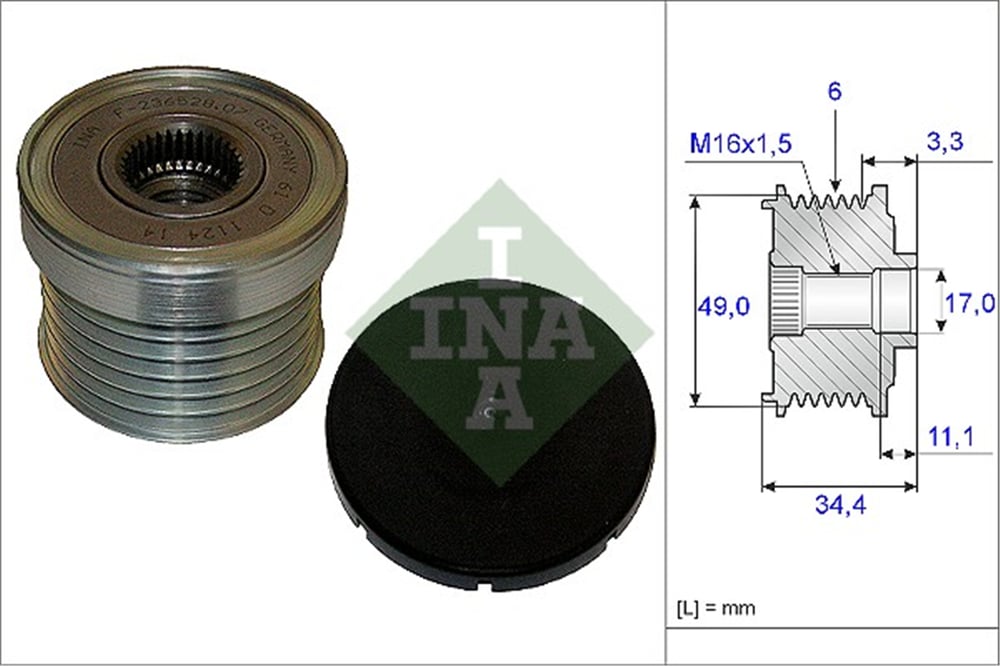 INA 10 - Alternatör Kasnagi - Bmw E46-81-87-90-91-92-93-x3