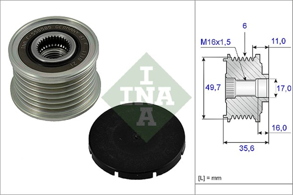 INA 10 - Alternatör Kasnagi - Mercedes 210-203-g461-g463-163