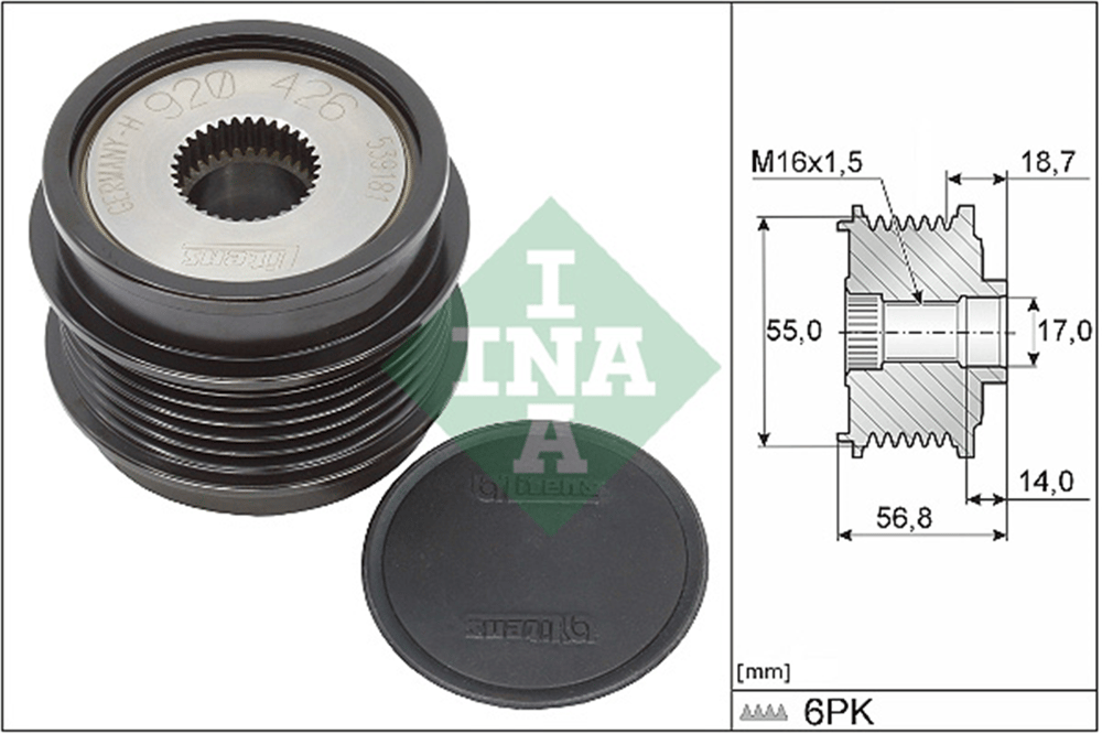 INA 10 - Alternatör Kasnagi - Mercedes 213-238