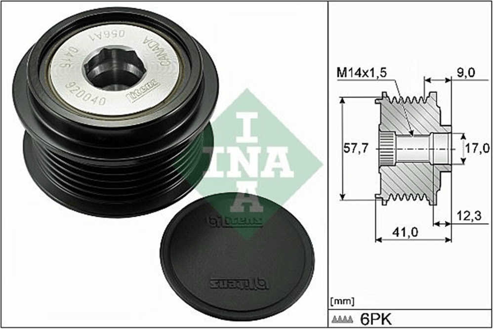 INA 10 - Alternatör Kasnagi - Volvo Jaguar S-type Ii