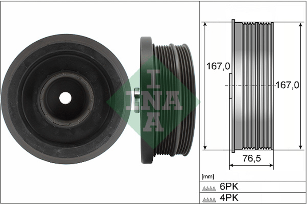 INA 10 - Krank Kasnagi - Bmw E46-e87-e90-e91-e60-e61-x3 E83