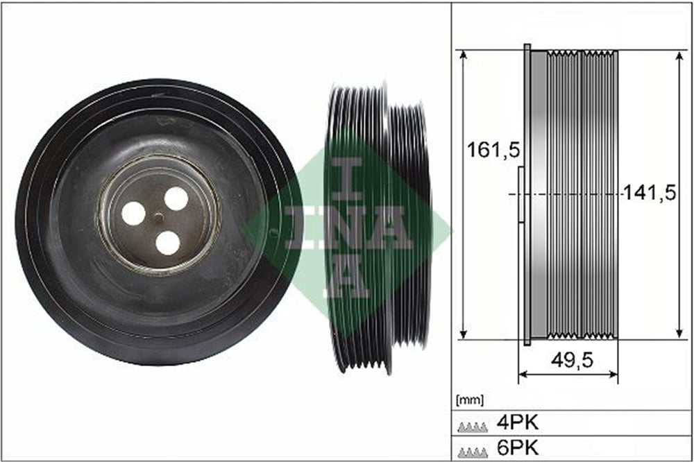 INA 10 - Krank Kasnagi - Ford Transit V347/jumper-3/boxer-3