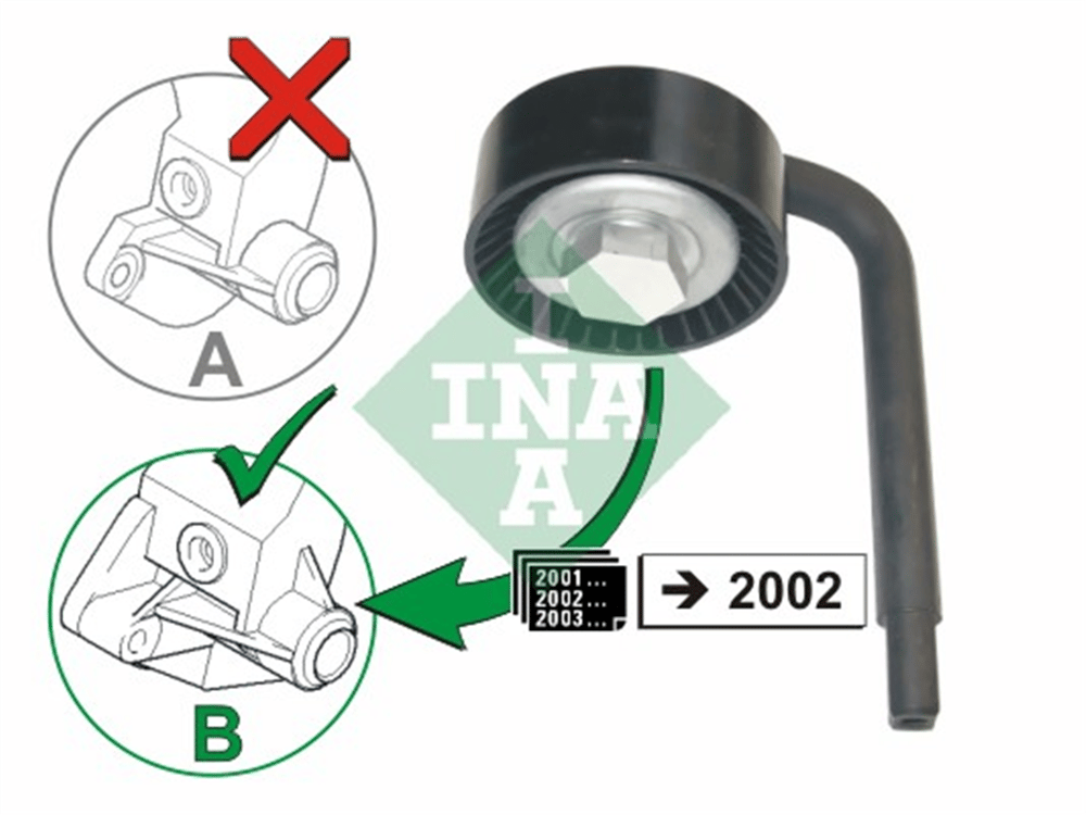 INA 10 - V Kayis Gergi Rulmani - Bmw E46-39-x5-x3