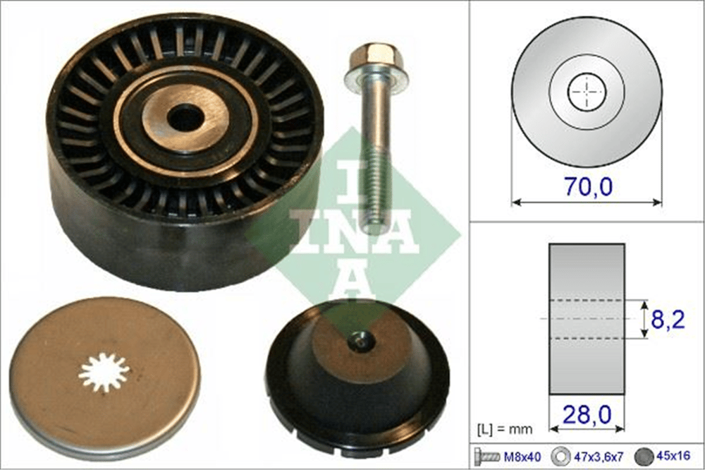 INA 10 - V Kayis Gergi Rulmani - Fiat Chreysler Sebring-compass