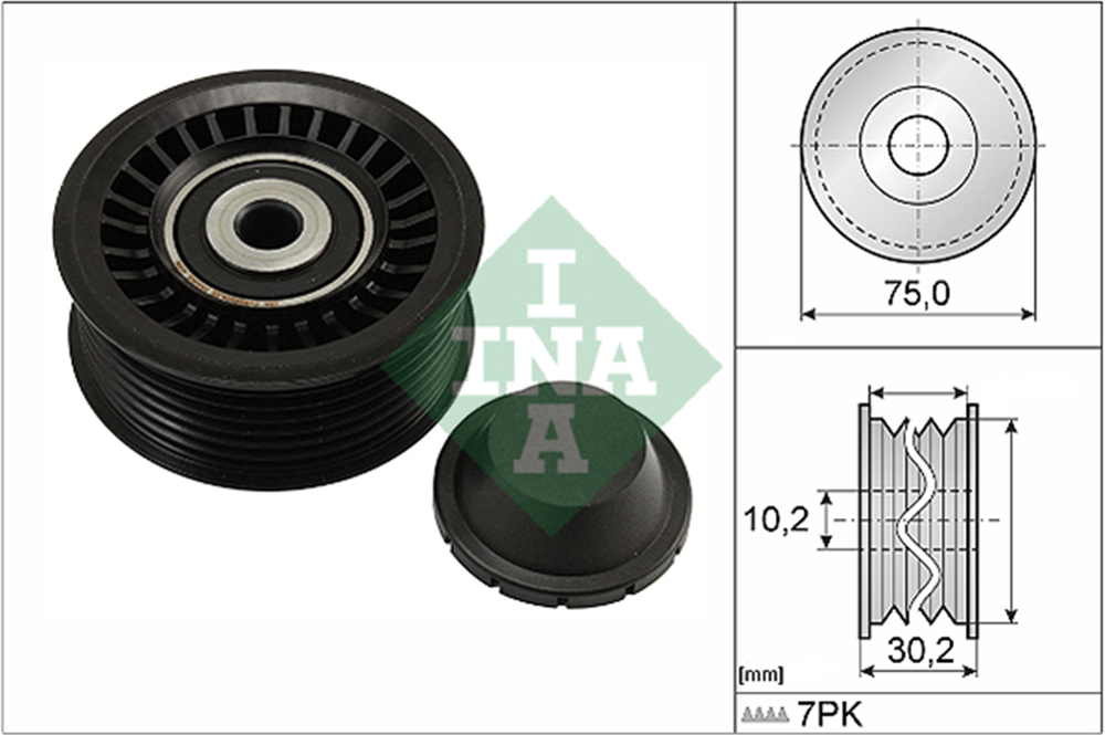 INA 10 - V Kayis Gergi Rulmani - Renault Captur/clio Iv/megan Iii/duster/sandero/nissan