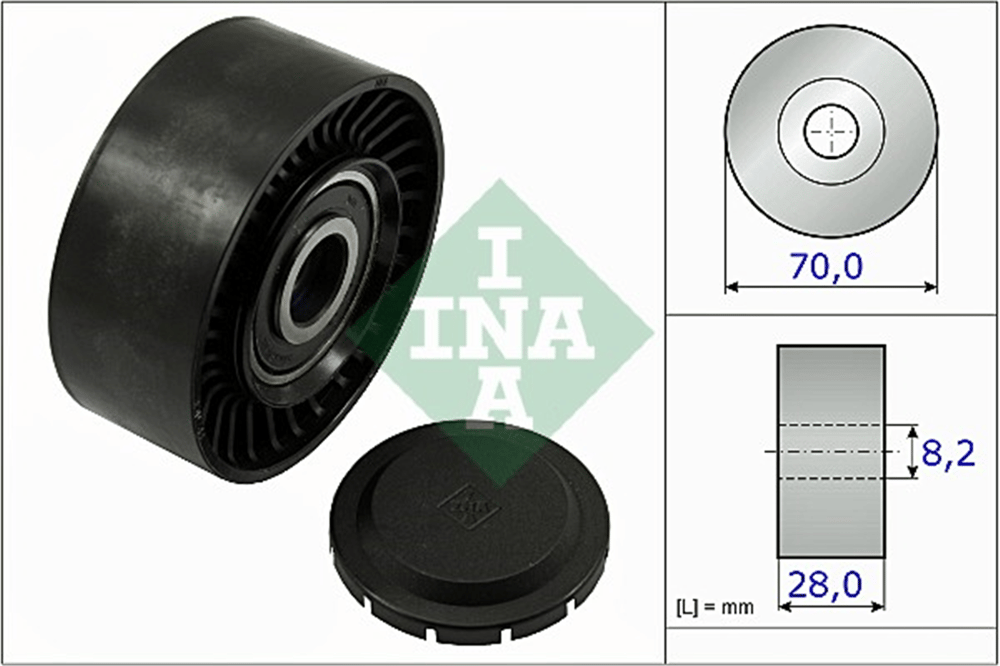 INA 10 - V Kayis Gergi Rulmani - Vw T5-amarok-crafter-passat-a4