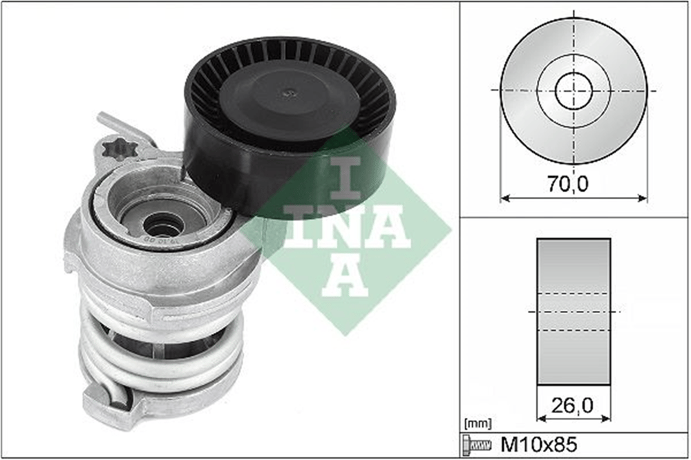 INA 10 - V Kayis Gergisi Komple - Bmw E81/82/87/88/46/90/91/92/93/x1/x3