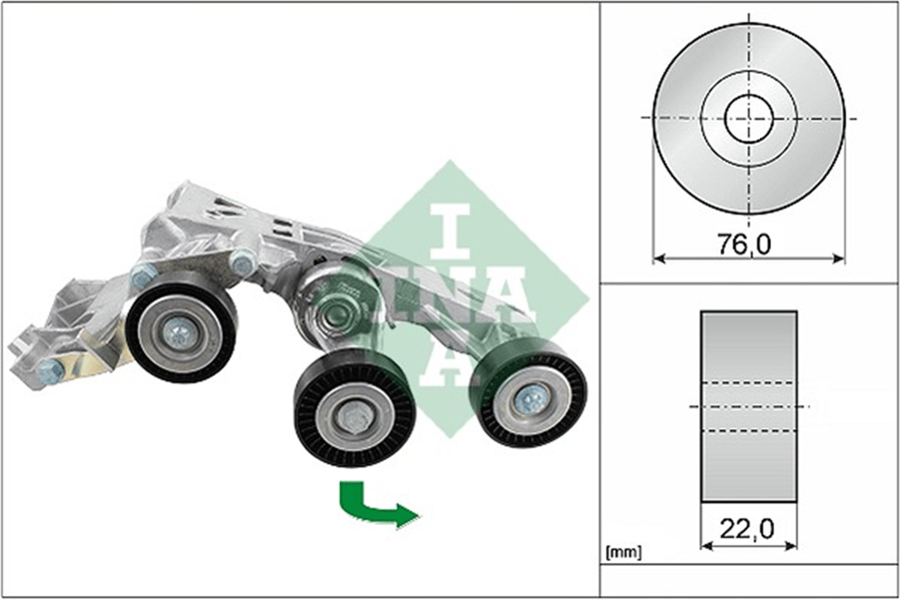 INA 10 - V Kayis Gergisi Komple - Mercedes W169-245