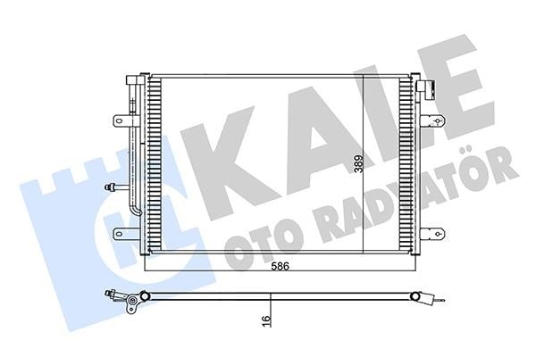 KALE 342475 - Klima Radyatörü - Vw A4