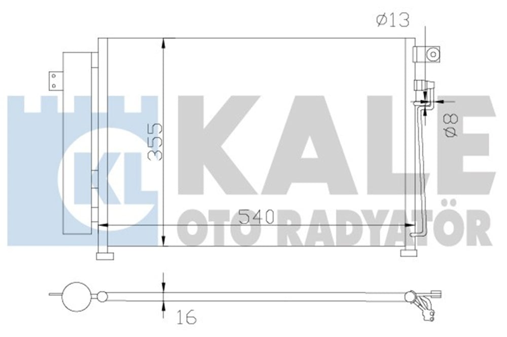 KALE 343125 - Klima Radyatörü - Kore Rio