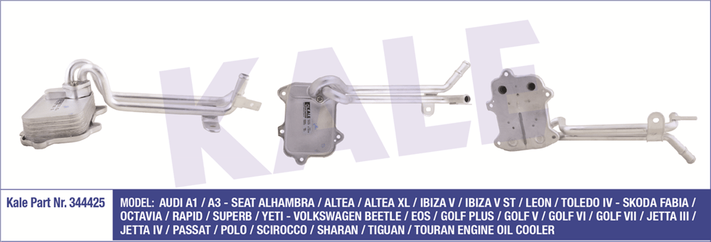 KALE 344425 - Yag Sogutucusu - Vw Golf5-golf6-passat-a3
