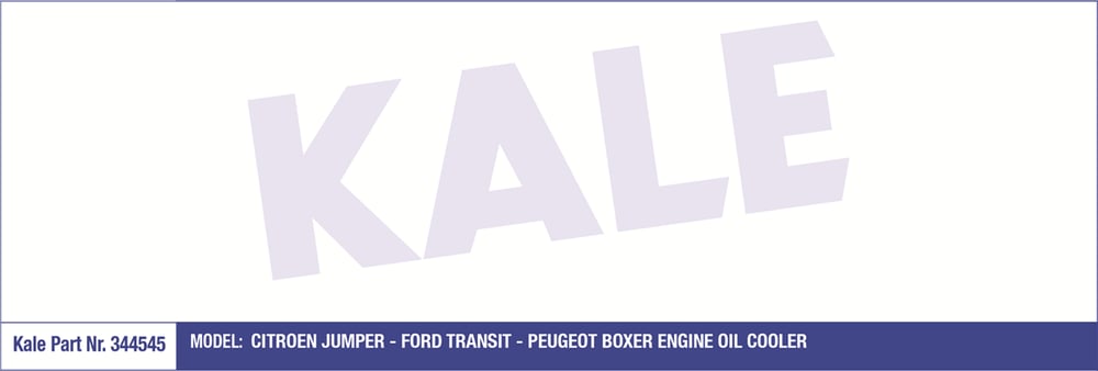 KALE 344545 - Yag Sogutucu - Ford Transit V-347/v-362/v363boxer-3 /jumper-3