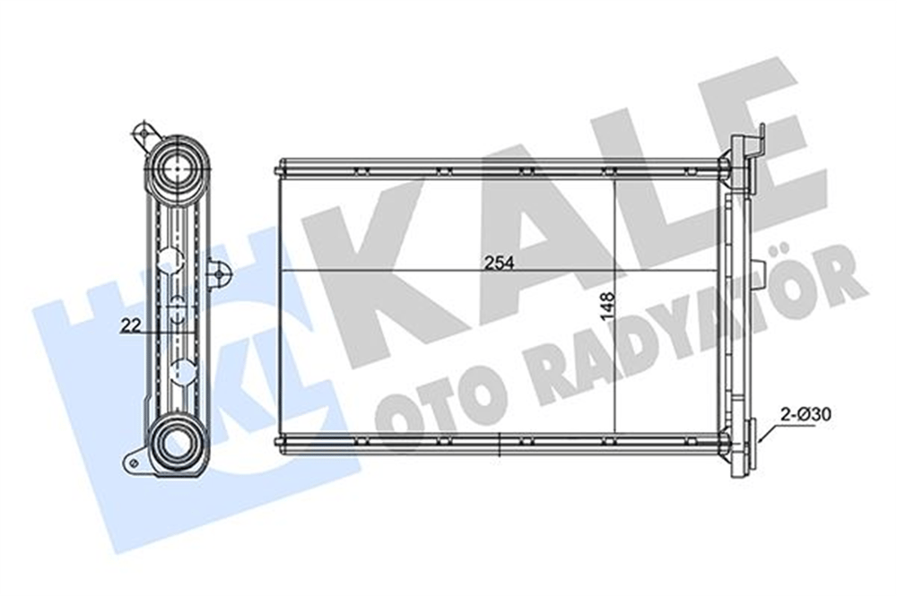 KALE 346755 - Kalorifer Radyatörü - Bmw E81-e82-e87-e88-lci-3-e90-e91-e92-e93-lci-x1 E84-x3 F25-x4 F26