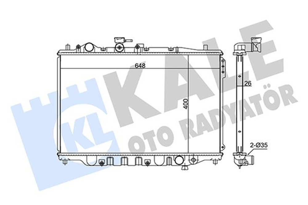 KALE 348630 - Su Radyatörü - Japon 626 (gd)