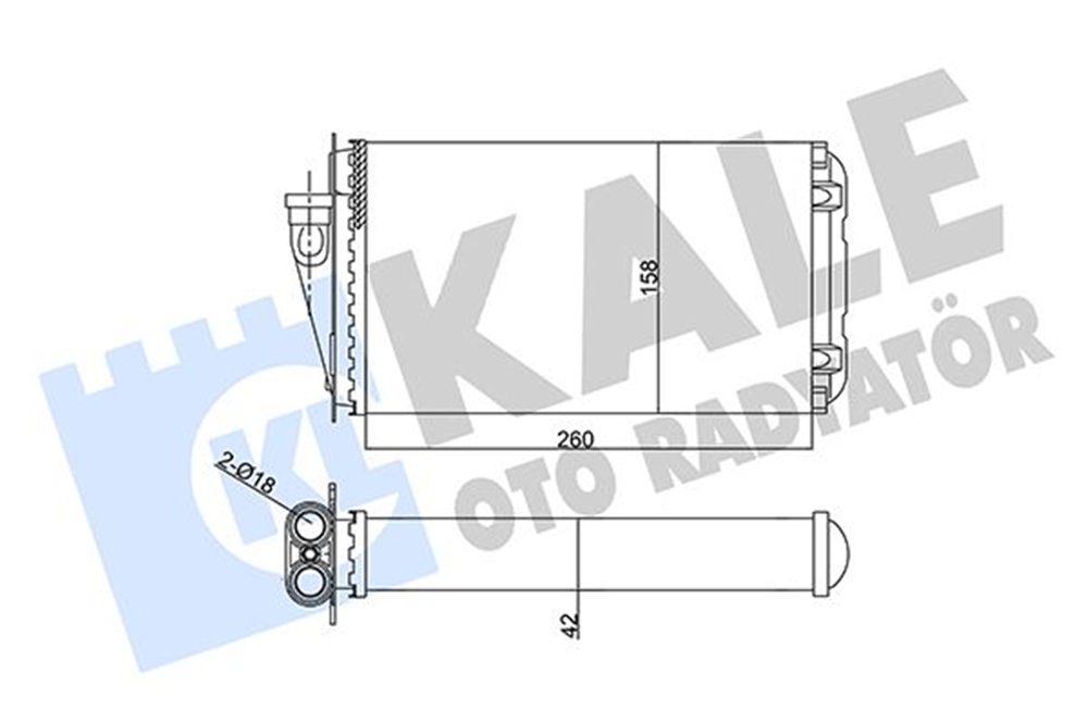 KALE 352030 - Kalorifer Radyatörü - Fiat Alfa Romeo 145-146