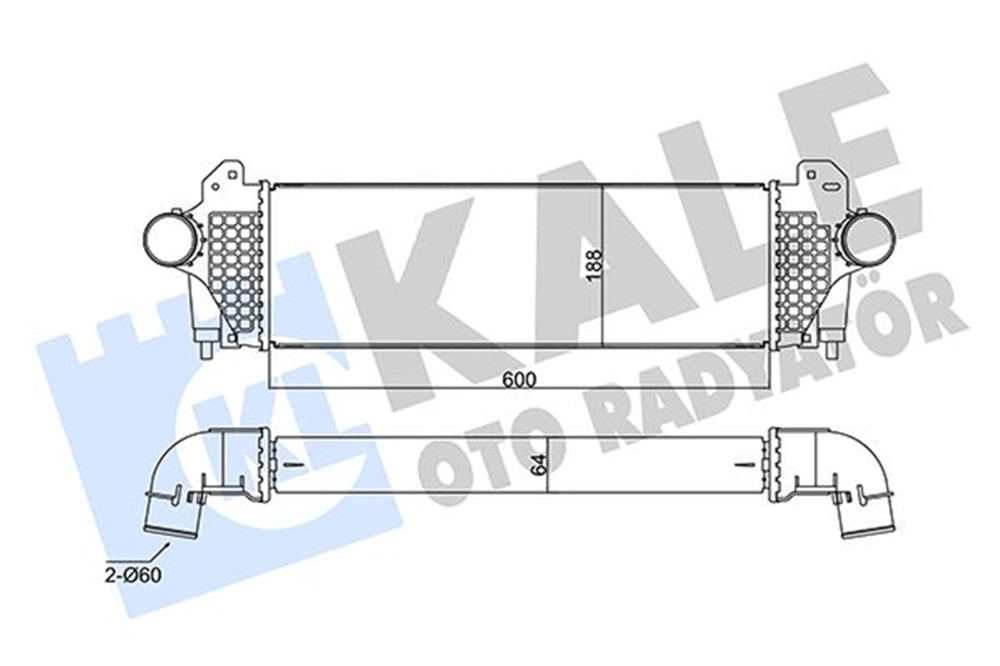 KALE 356160 - Turbo Radyatörü - Fiat Iveco Daily V-vi