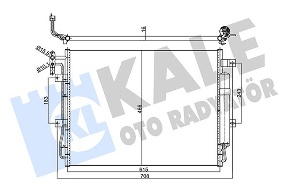 KALE 358065 - Klima Radyatörü - Bmw Land Rover Range Rover Discovery Iv-sport