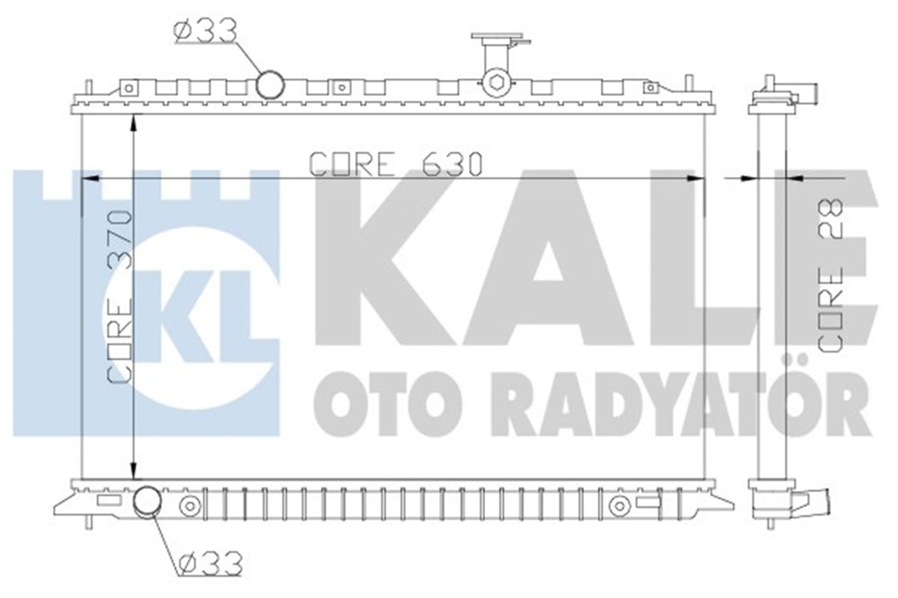 KALE 359100 - Su Radyatörü - Kore Rio